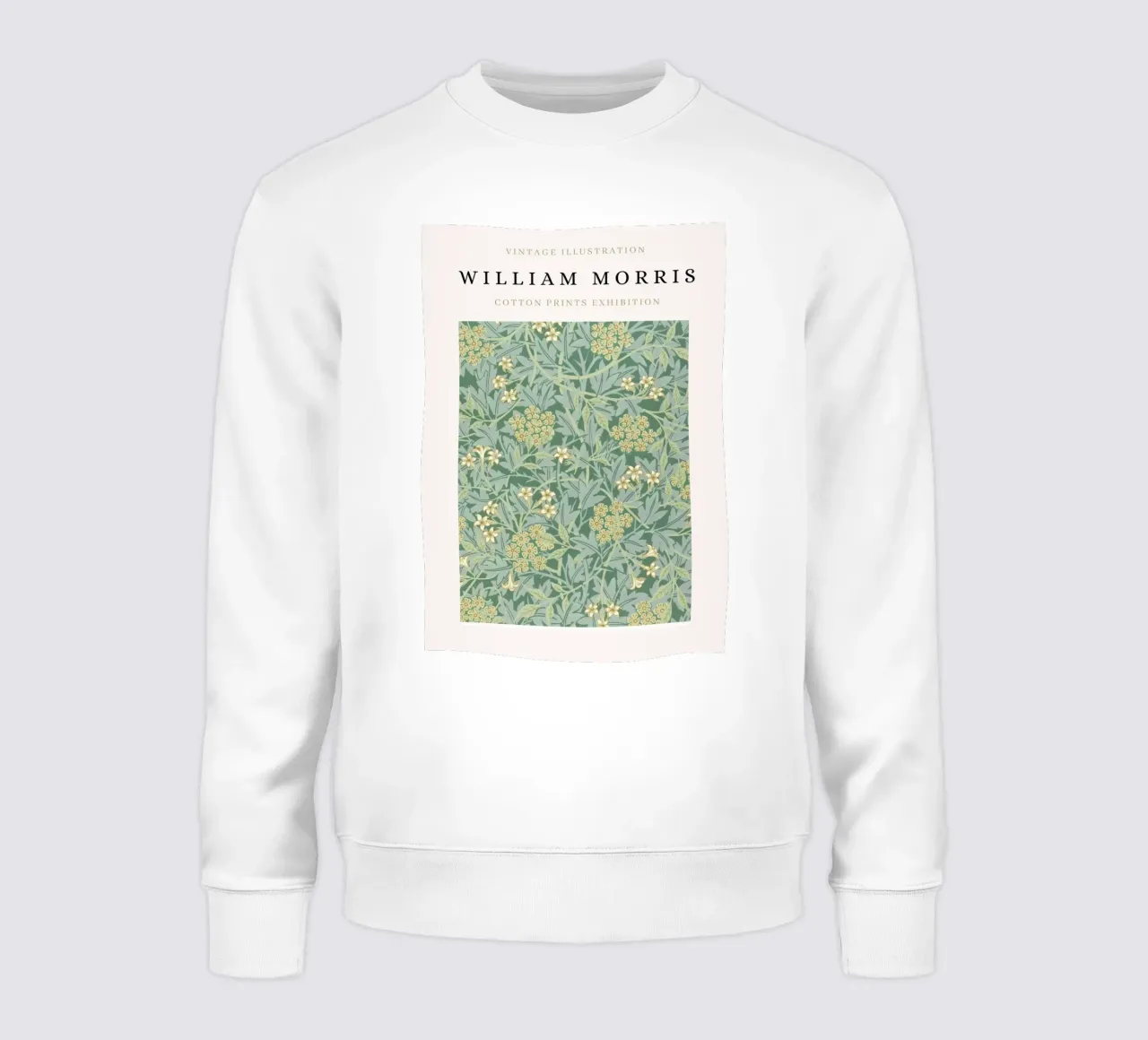 William Morris Arts & Crafts Floral Pattern Poster sweatshirt by NorwesClub