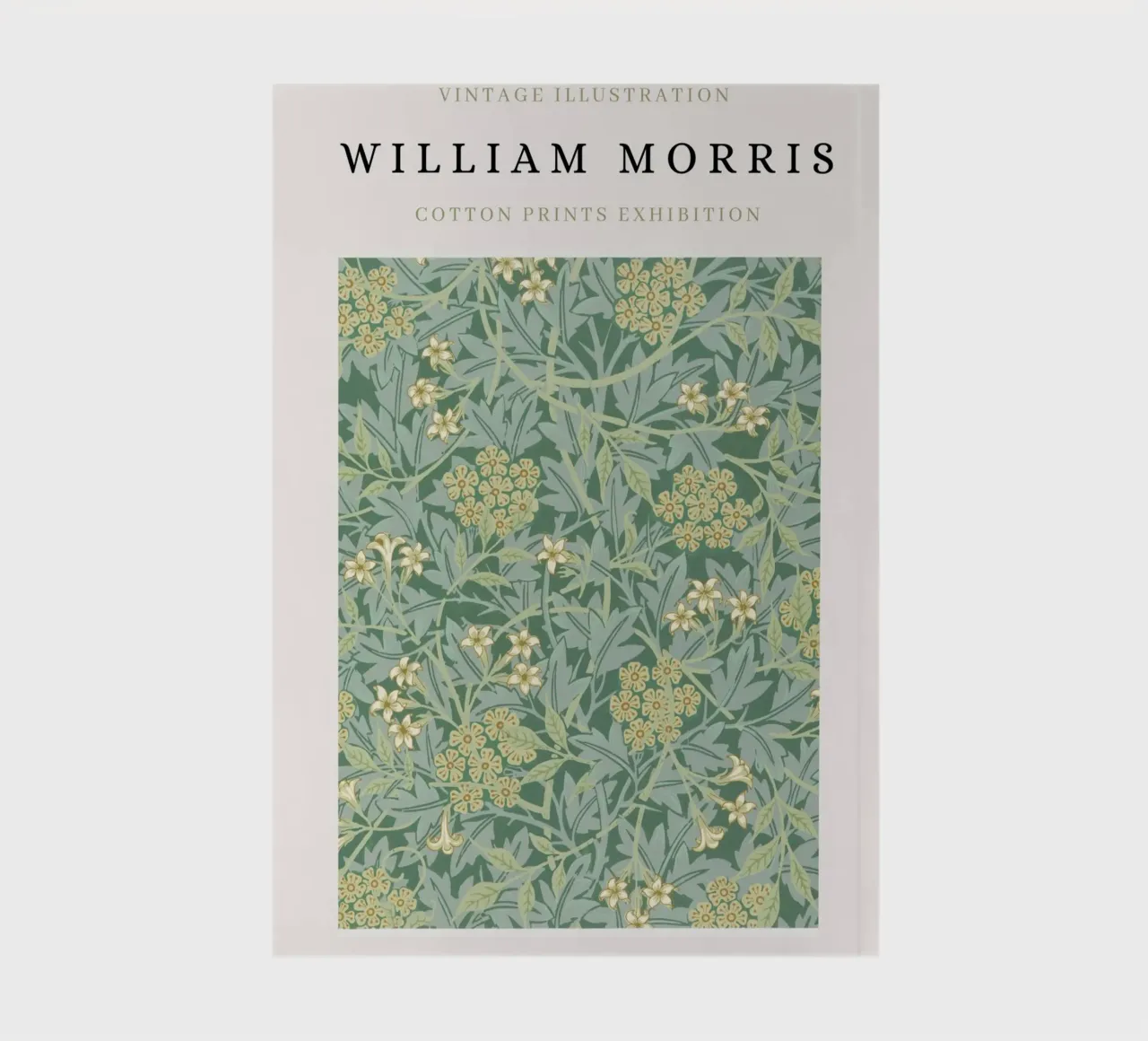 William Morris Arts & Crafts Floral Pattern Poster Notizbuch von NorwesClub