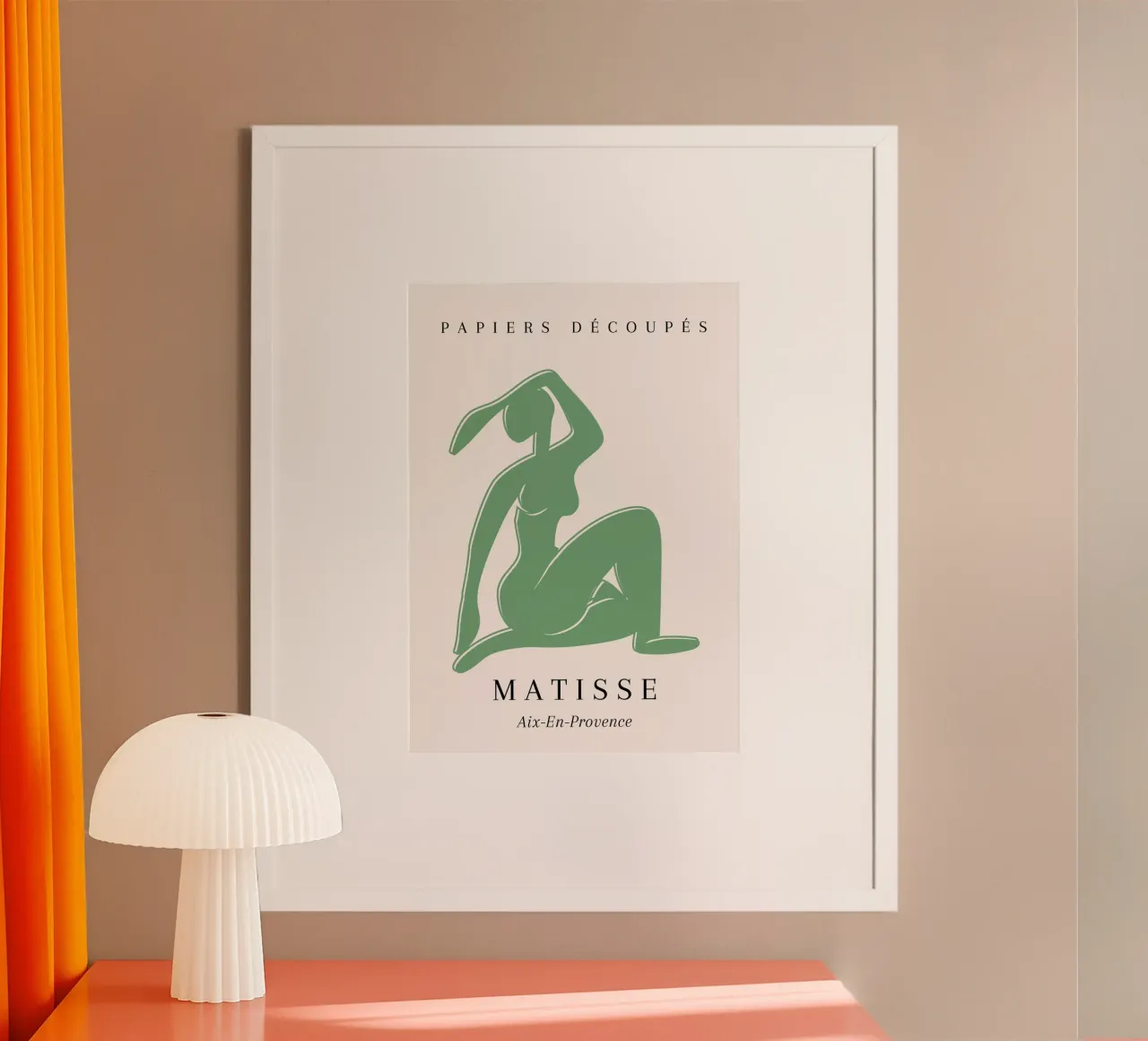 Poster in papiers découpés Matisse Verde Nudo Ritagliato poster da NorwesClub