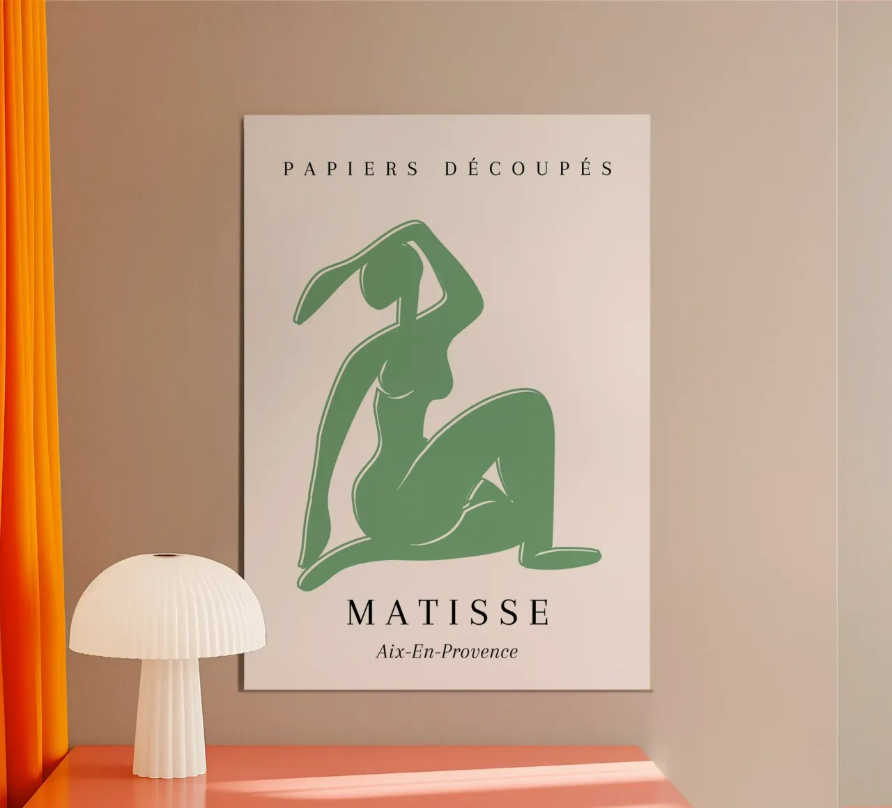 Poster in papiers découpés Matisse Verde Nudo Ritagliato poster da NorwesClub