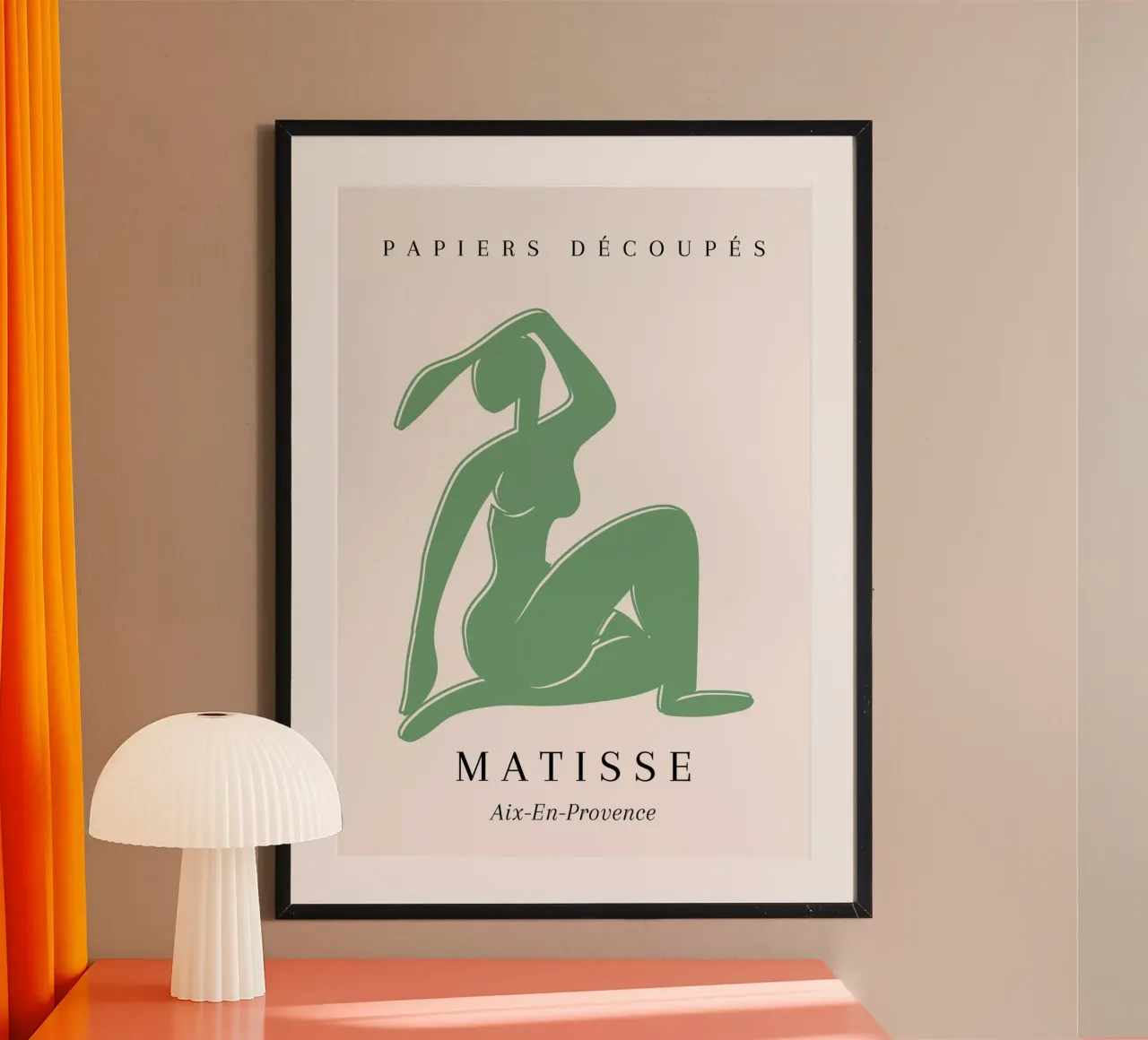Poster in papiers découpés Matisse Verde Nudo Ritagliato poster da NorwesClub