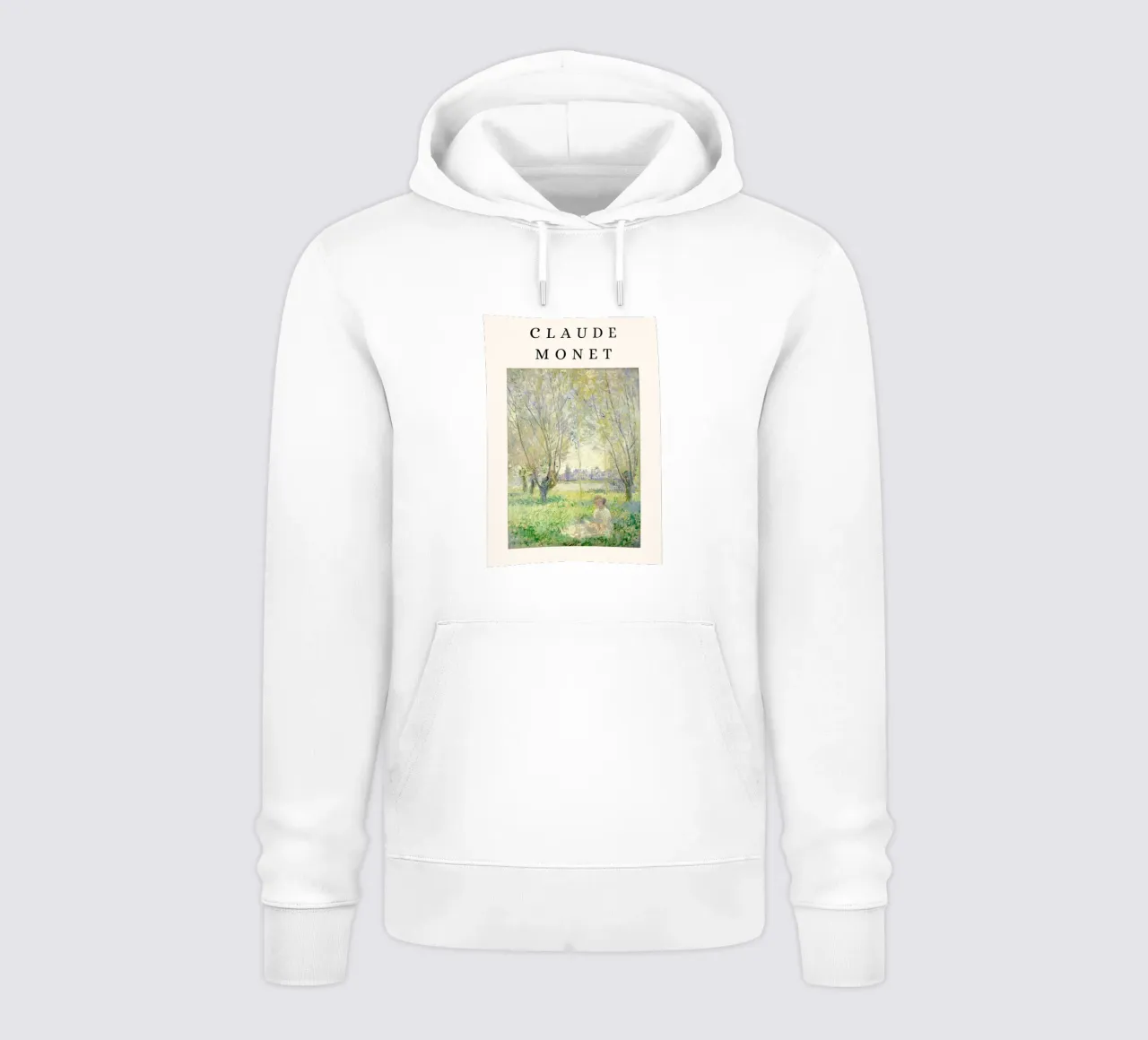 Monet Woman Seated Under The Willows Impressionist hoodie by NorwesClub