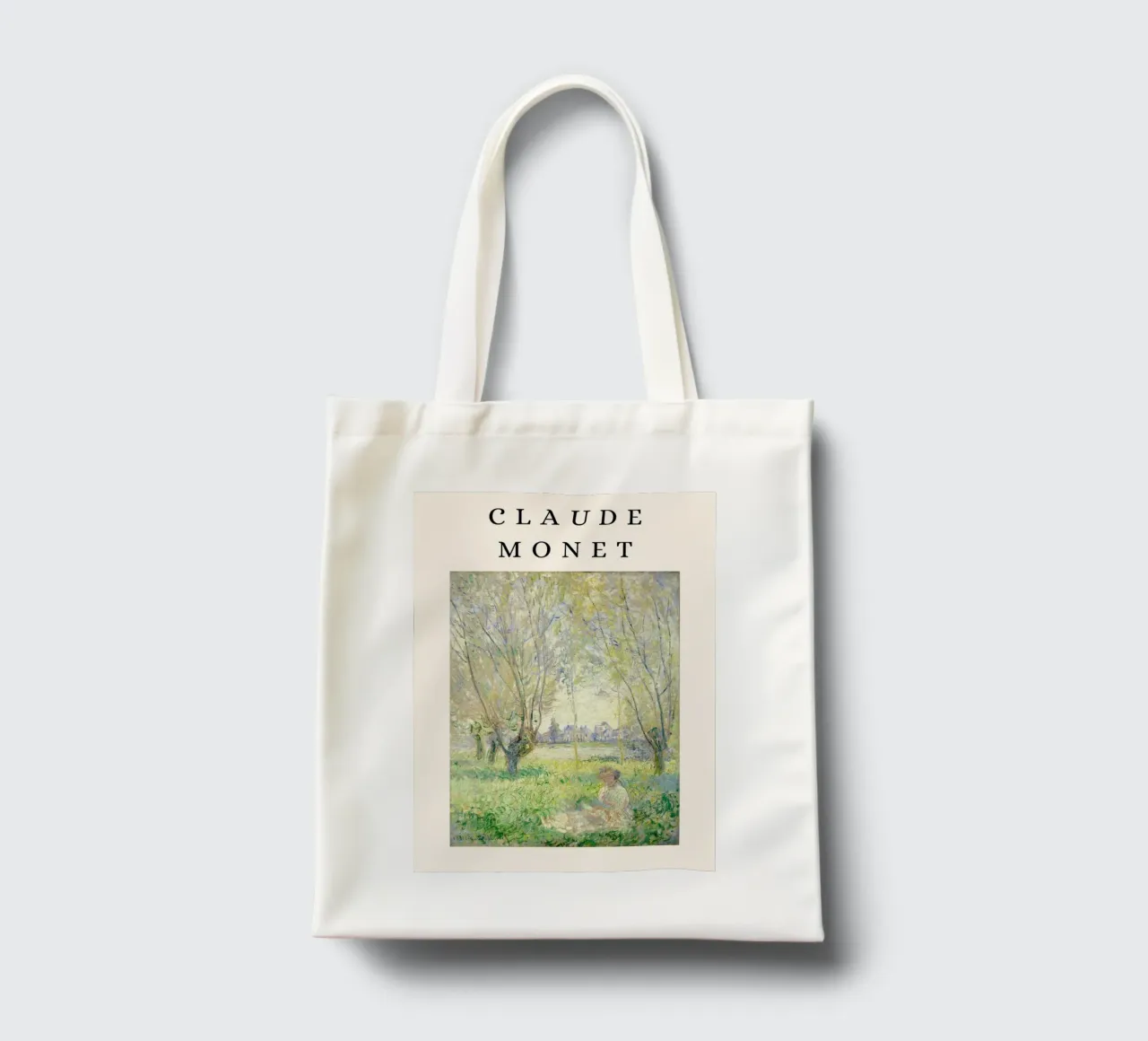 Monet Femme assise sous les saules Impressionniste tote bag de NorwesClub