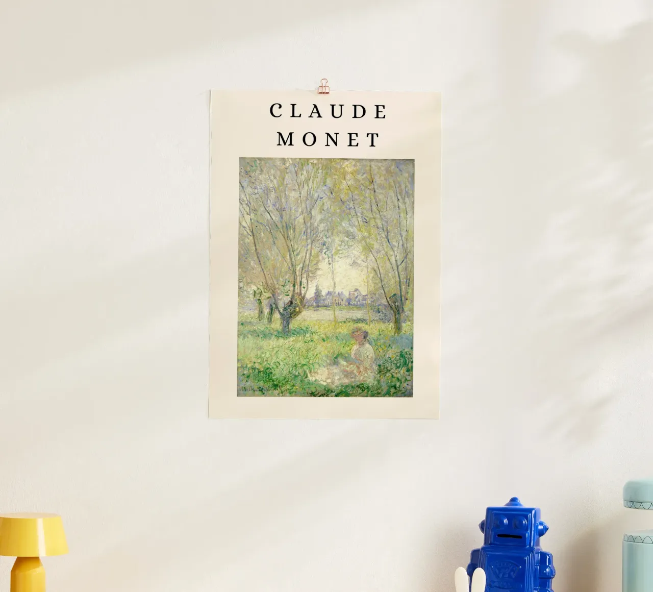 Monet Frau unter den Weiden sitzend Impressionist Hahnemühle von NorwesClub