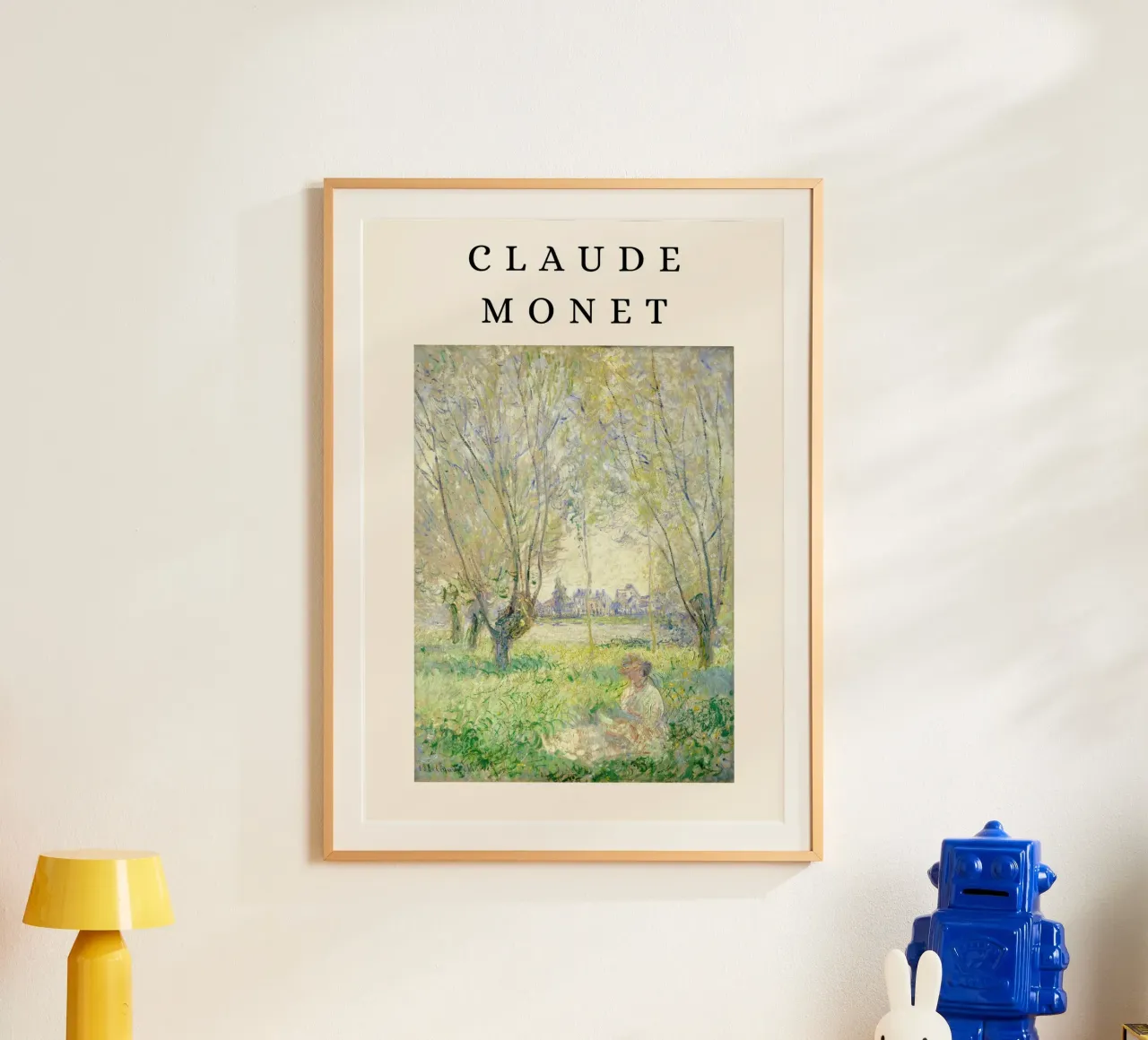 Monet Frau unter den Weiden sitzend Impressionist Hahnemühle von NorwesClub