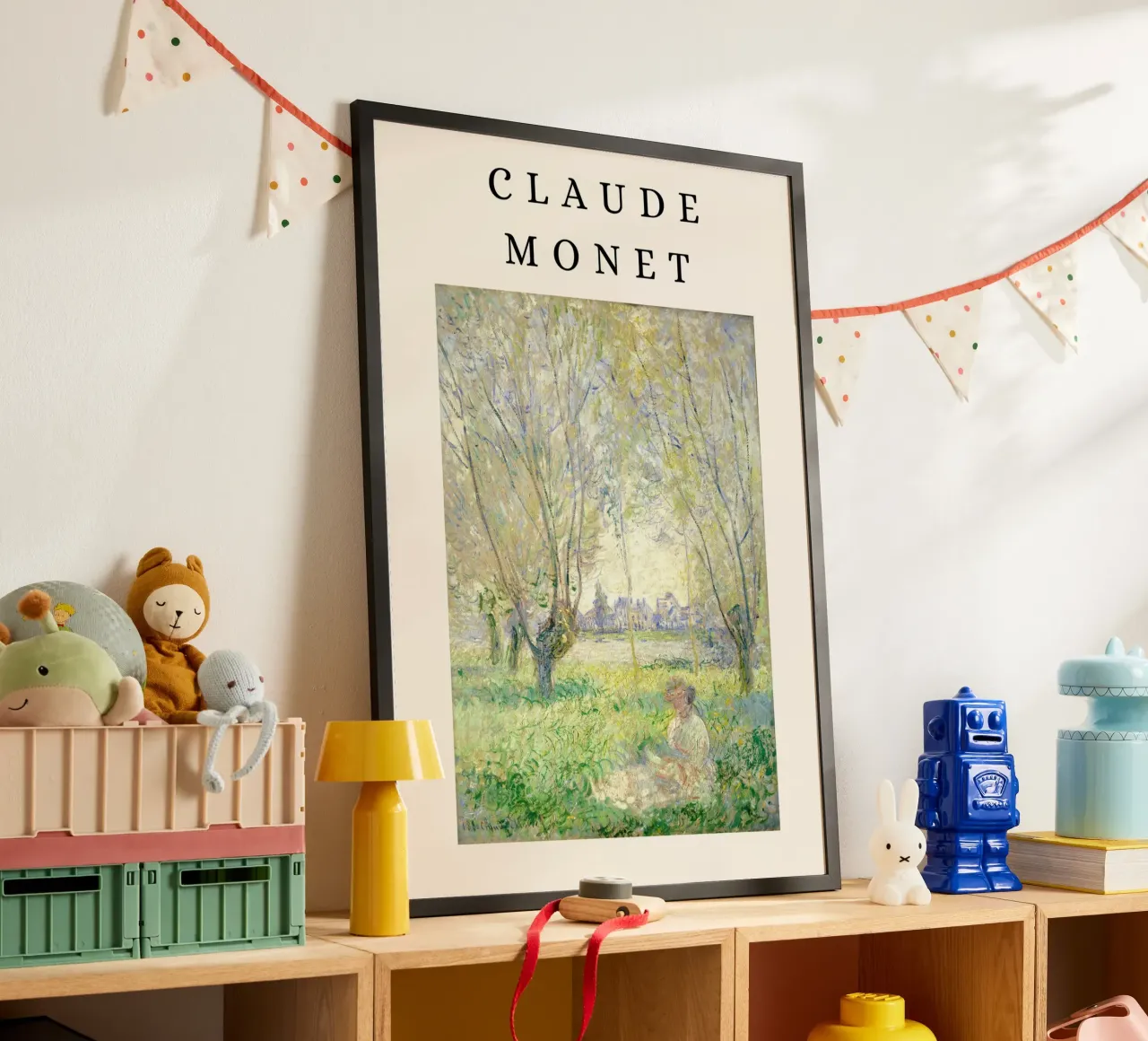 Monet Frau unter den Weiden sitzend Impressionist Hahnemühle von NorwesClub