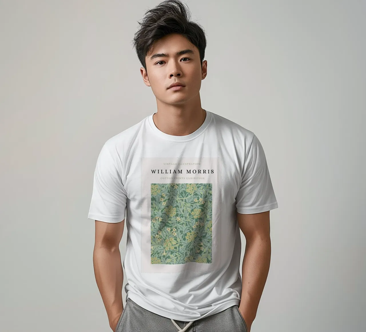 William Morris Modello floreale d'epoca Arti e Mestieri t-shirt da NorwesClub