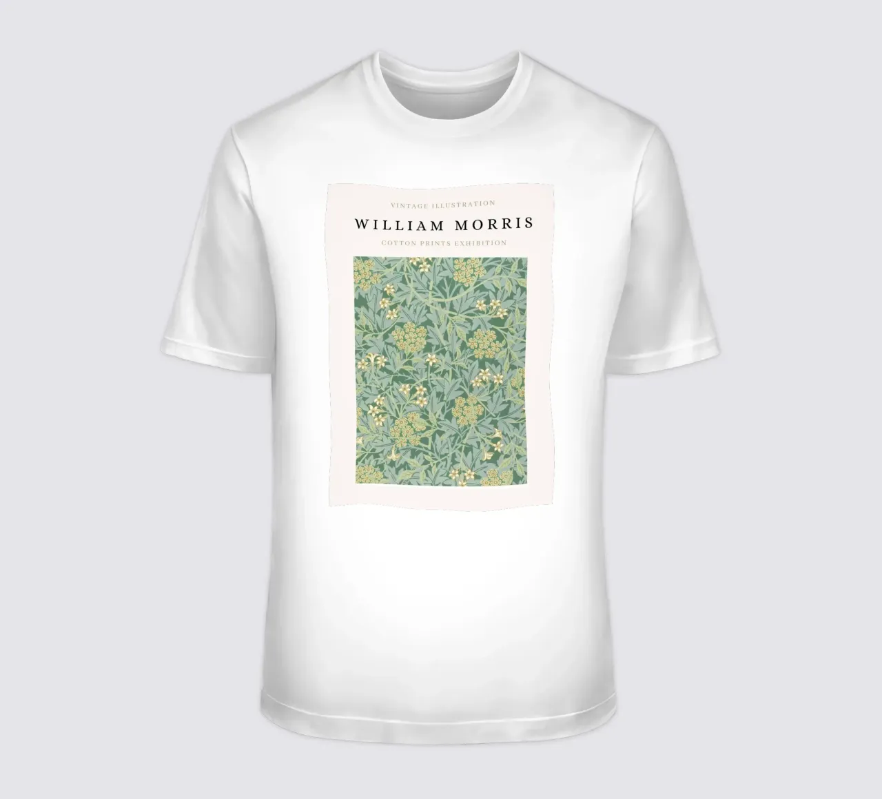 William Morris Modello floreale d'epoca Arti e Mestieri t-shirt da NorwesClub