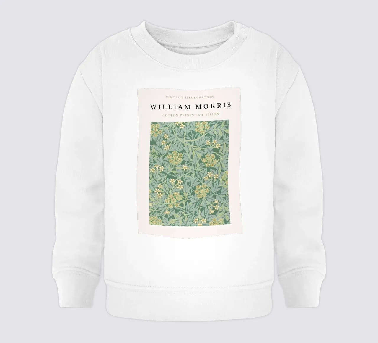 William Morris Modello floreale d'epoca Arti e Mestieri felpa neonato da NorwesClub
