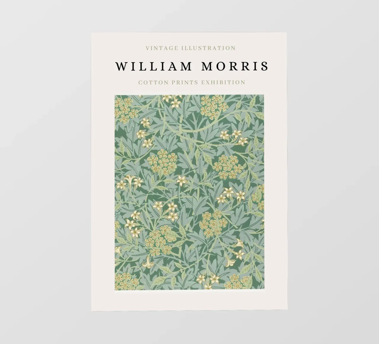 William Morris Modello floreale d'epoca Arti e Mestieri pellicola backlit da NorwesClub