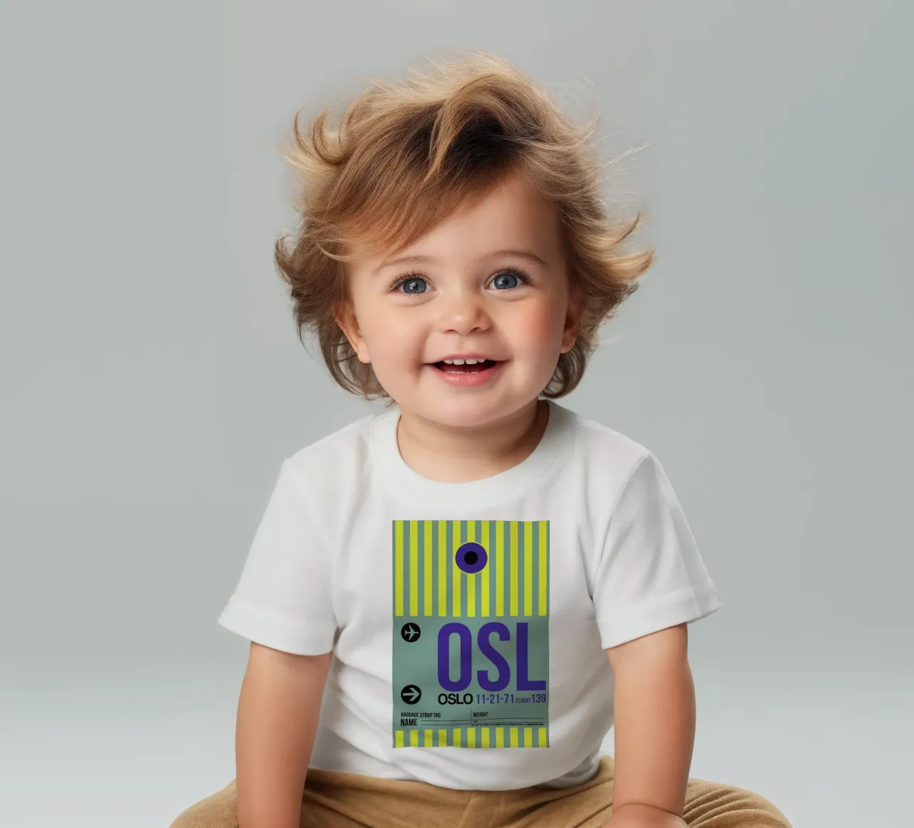 OSL - Oslo maglietta neonato da Naxart