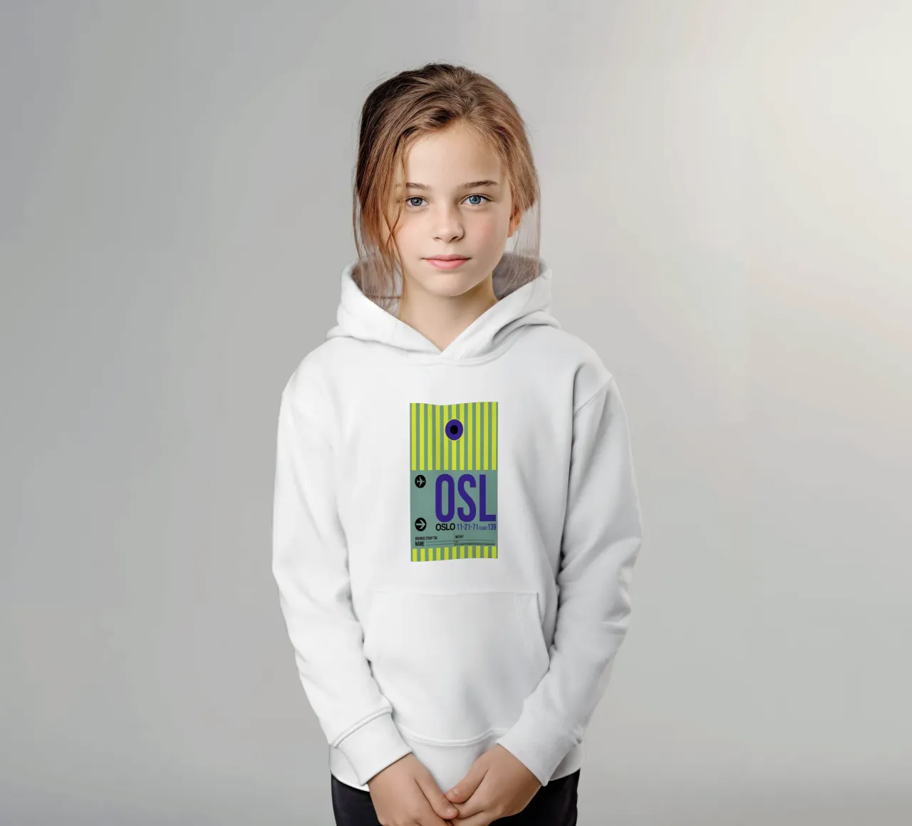 OSL - Oslo felpa bambino con cappuccio da Naxart