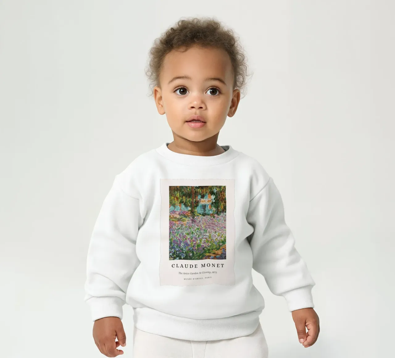 Monet Künstler Garten in Giverny 1875 Impressionist Baby Sweatshirt von NorwesClub