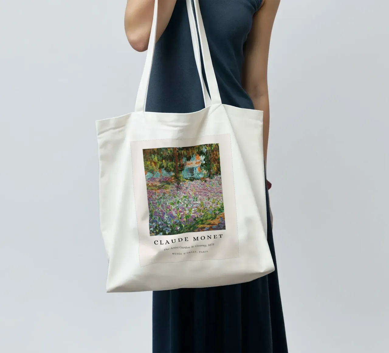 Monet Artist Garden At Giverny 1875 Impressionist tote bag by NorwesClub
