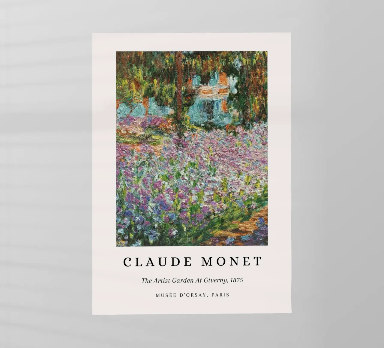 Monet Artist Garden At Giverny 1875 Impressionist backlit film by NorwesClub