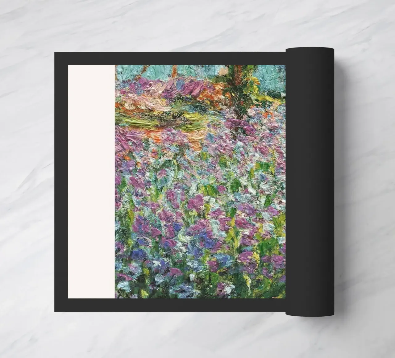 Monet Artist Garden At Giverny 1875 Impressionist doormat by NorwesClub