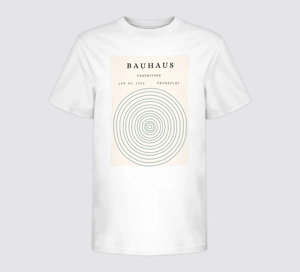 Bauhaus 1924 Exhibition Concentric Circles Poster kids t-shirt by NorwesClub