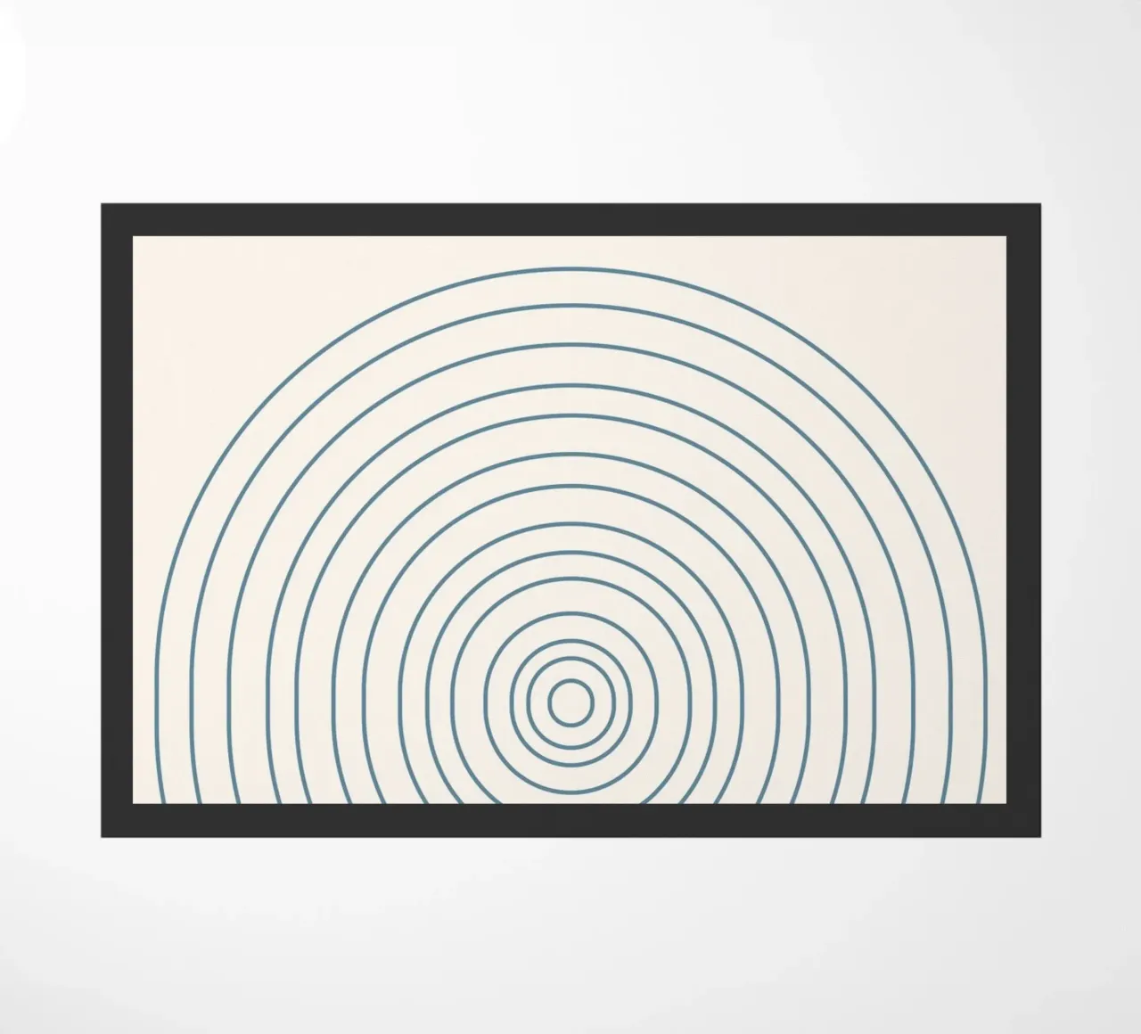 Bauhaus 1924 Ausstellung Konzentrische Kreise Poster Fußmatte von NorwesClub