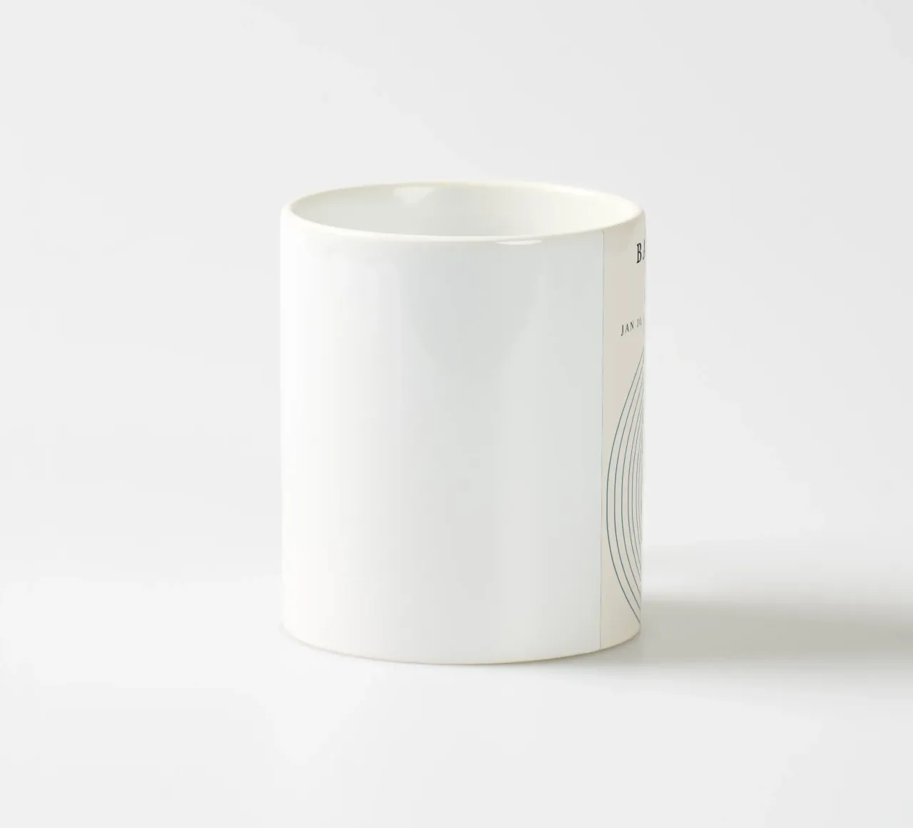 Poster della mostra Bauhaus 1924 Cerchi concentrici tazza in ceramica da NorwesClub