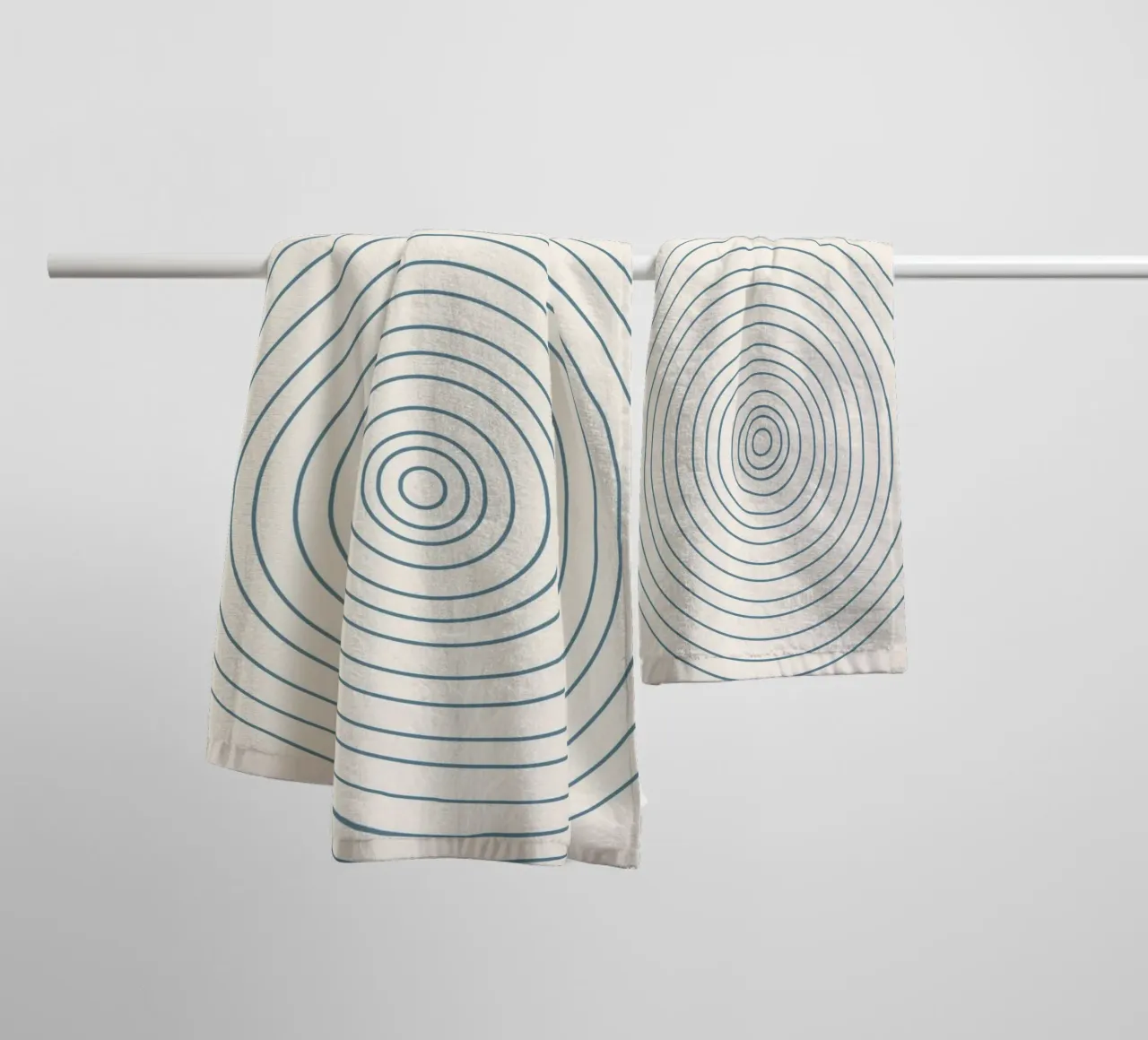 Poster della mostra Bauhaus 1924 Cerchi concentrici asciugamano da bagno da NorwesClub
