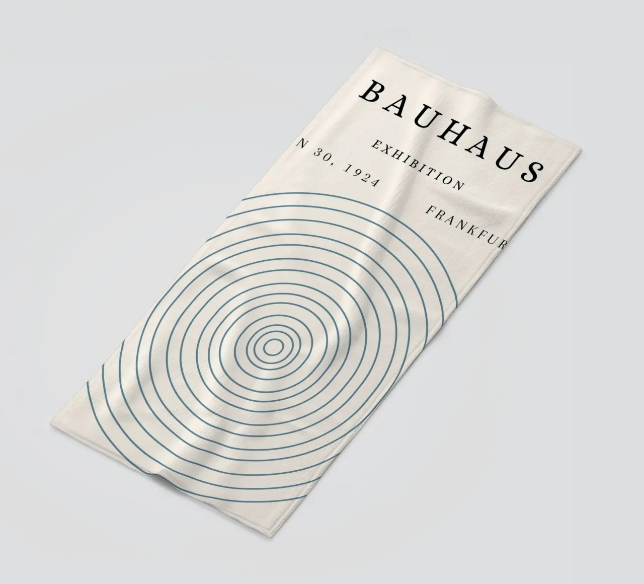 Poster della mostra Bauhaus 1924 Cerchi concentrici telo mare da NorwesClub