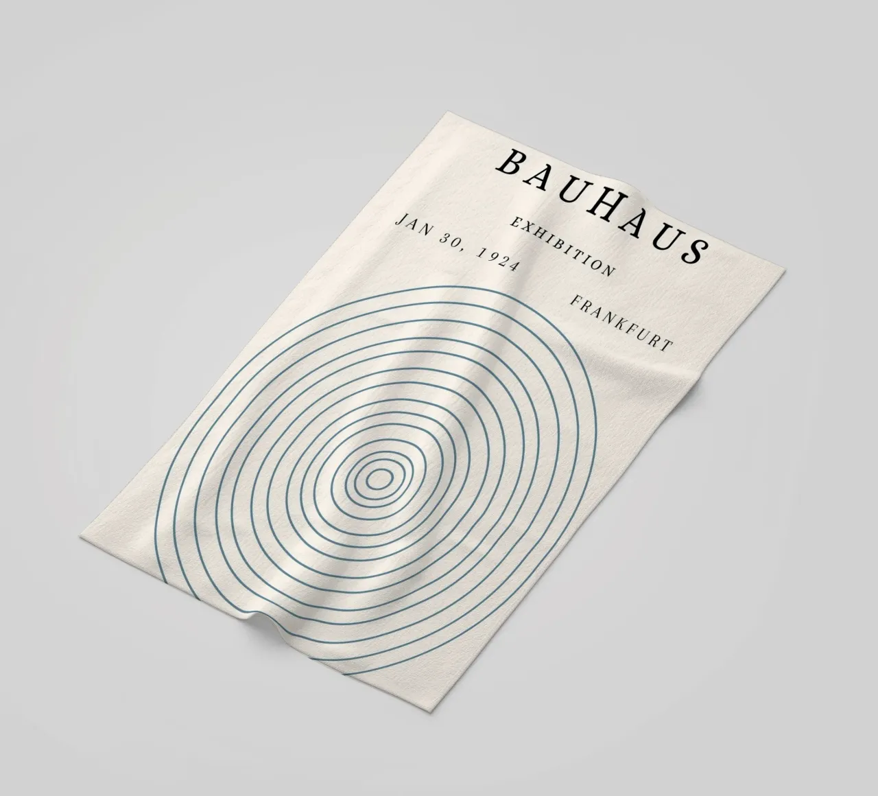 Poster della mostra Bauhaus 1924 Cerchi concentrici telo mare da NorwesClub