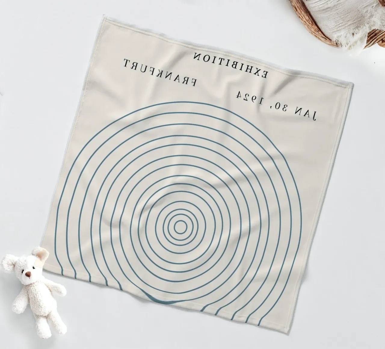 Poster della mostra Bauhaus 1924 Cerchi concentrici coperta in pile da NorwesClub