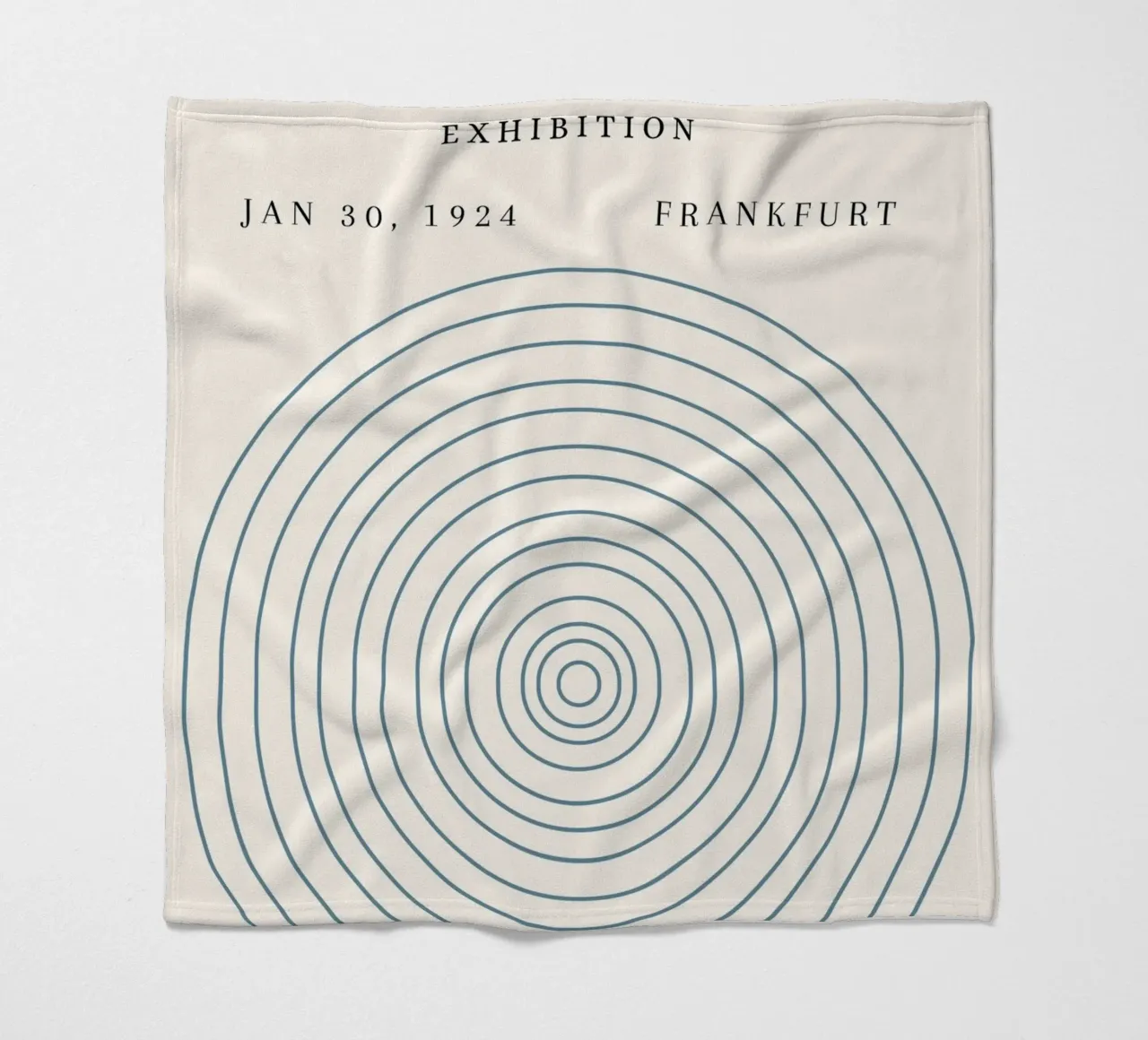 Poster della mostra Bauhaus 1924 Cerchi concentrici coperta in pile da NorwesClub