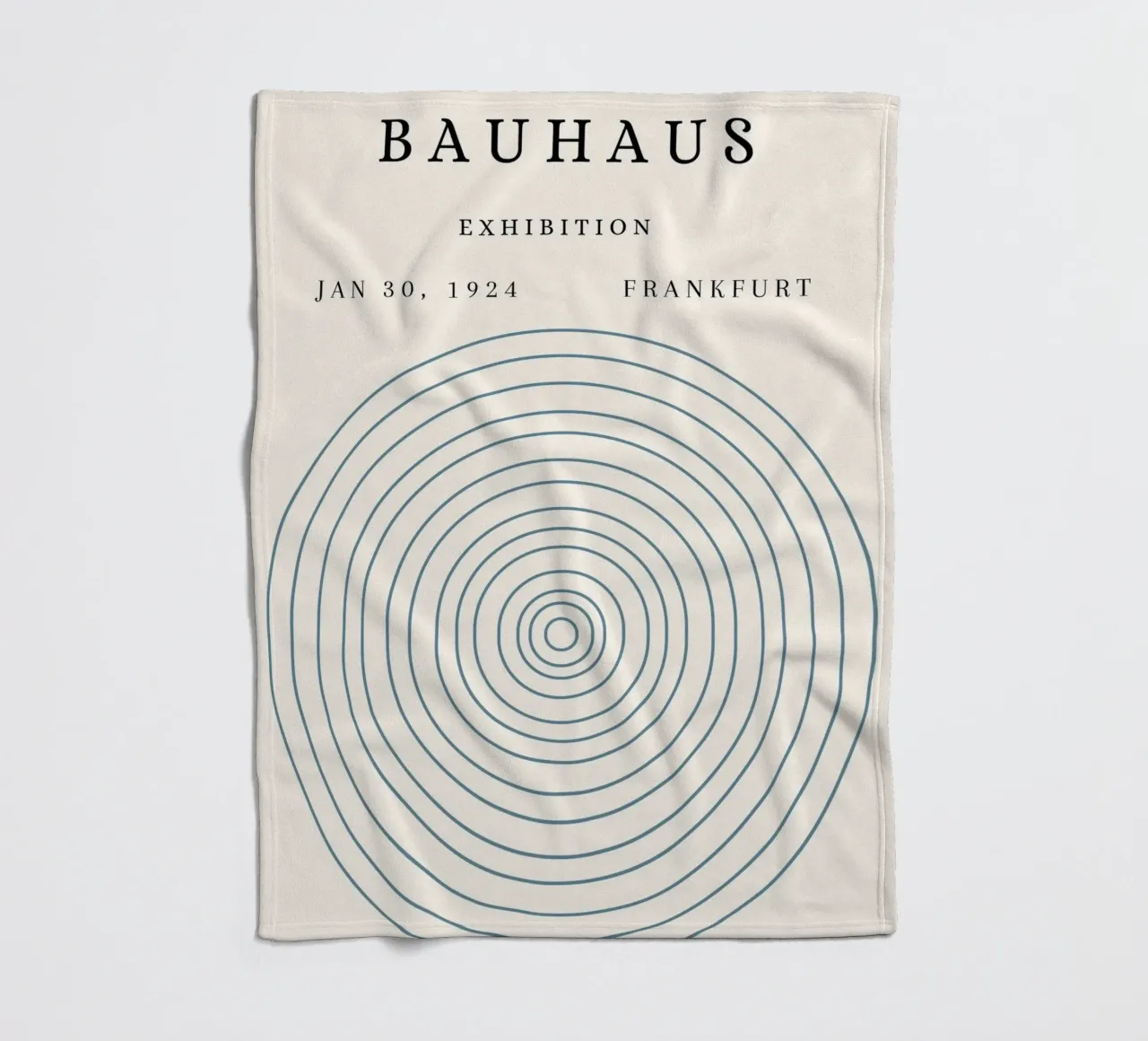 Poster della mostra Bauhaus 1924 Cerchi concentrici coperta in pile da NorwesClub