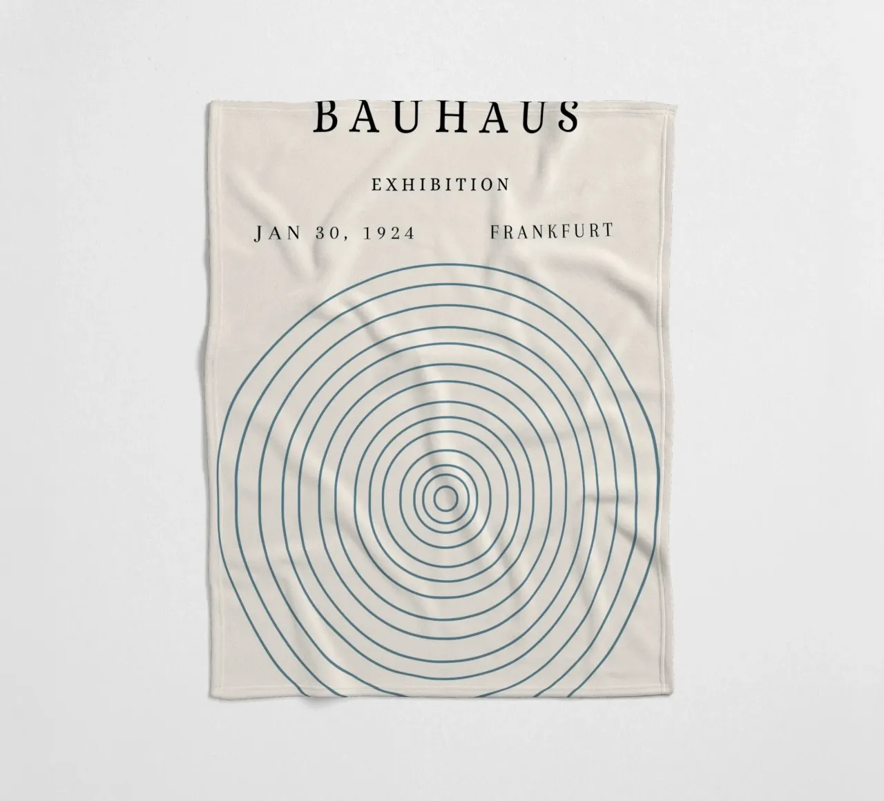 Poster della mostra Bauhaus 1924 Cerchi concentrici coperta in pile da NorwesClub