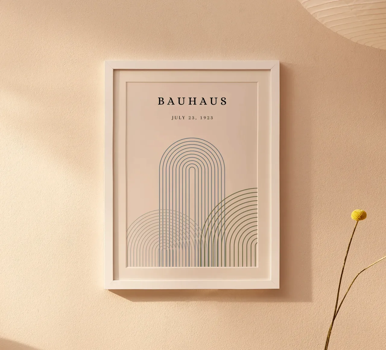 Poster Bauhaus 1923 Archi geometrici astratti carta hahnemühle da NorwesClub