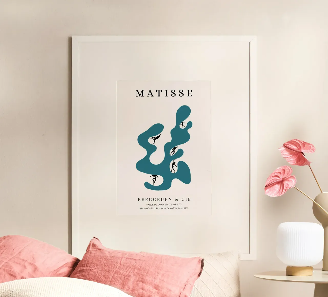 Matisse 1953 Forme découpée Figures dansantes Affiche poster de NorwesClub
