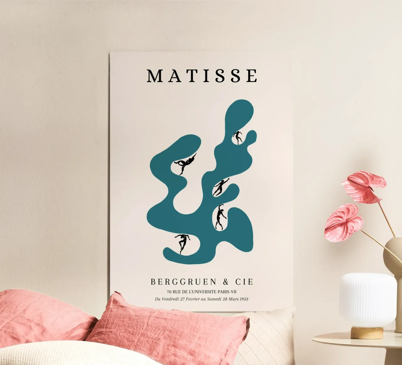 Matisse 1953 Forme découpée Figures dansantes Affiche poster de NorwesClub