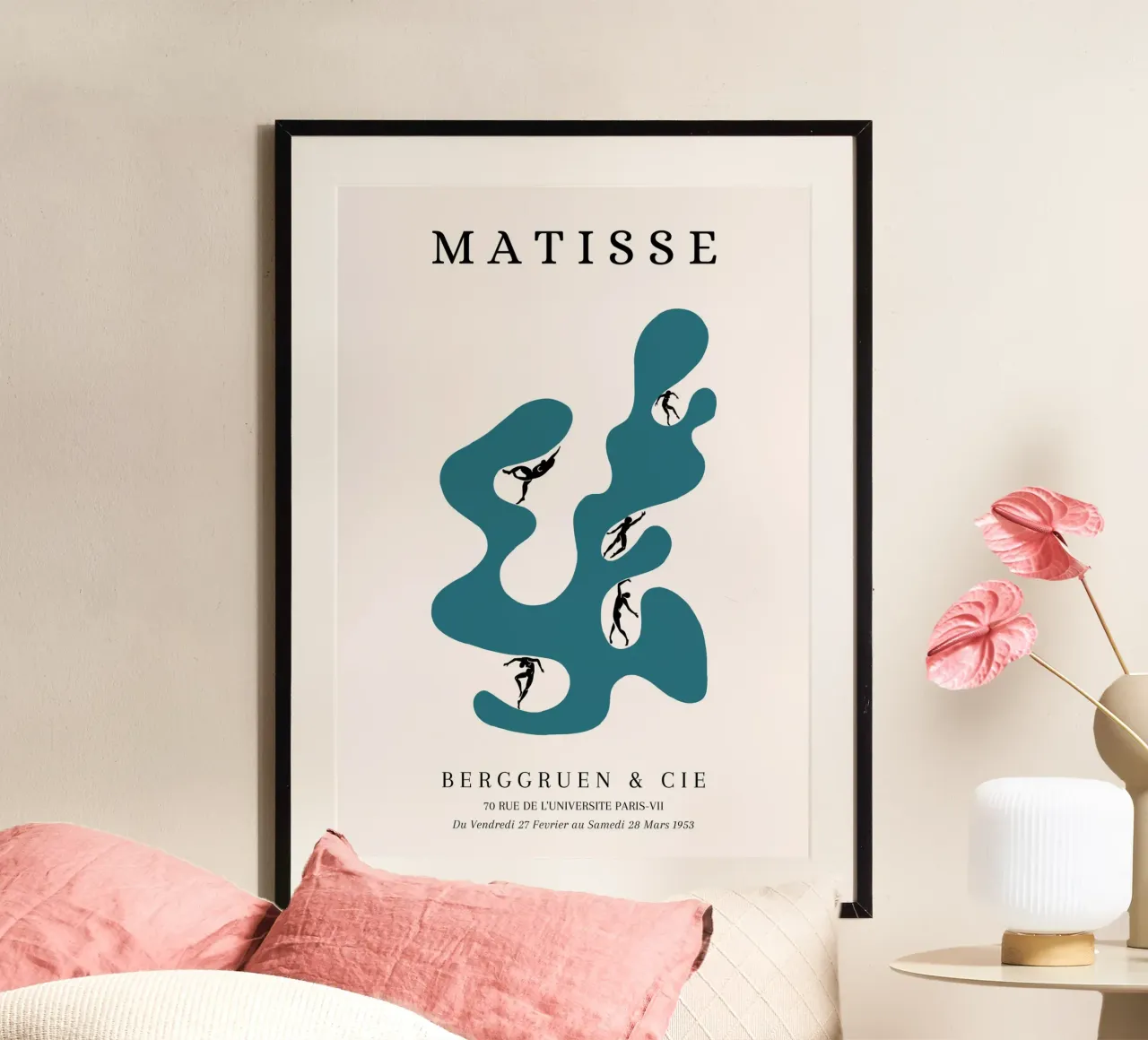 Matisse 1953 Forme découpée Figures dansantes Affiche poster de NorwesClub