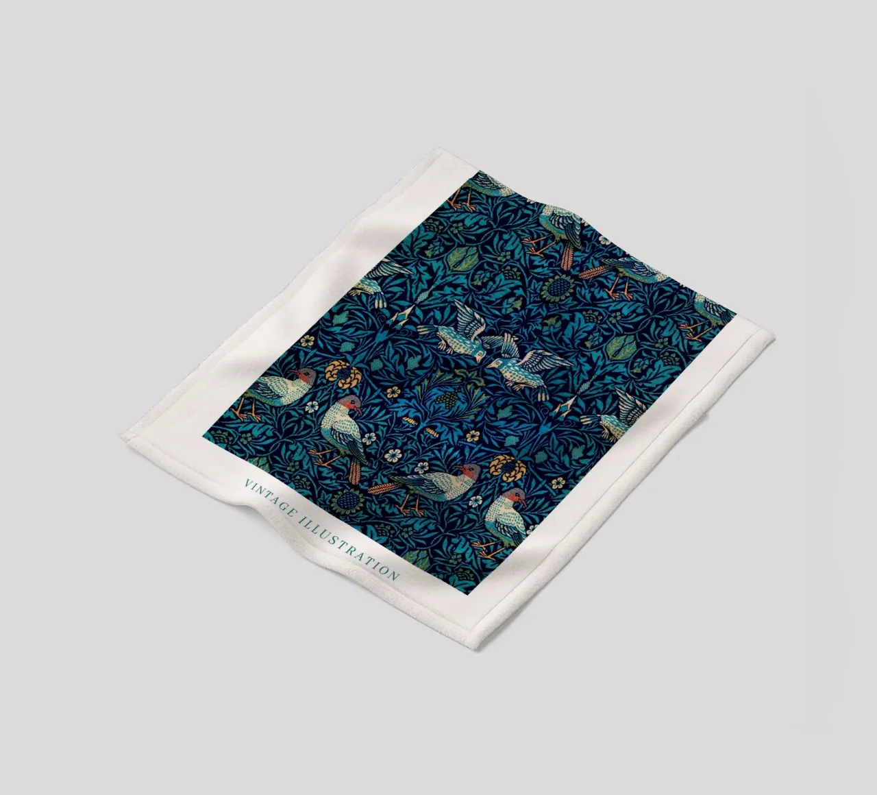 William Morris Arts & Crafts - Poster con motivi di uccelli coperta in pile da NorwesClub