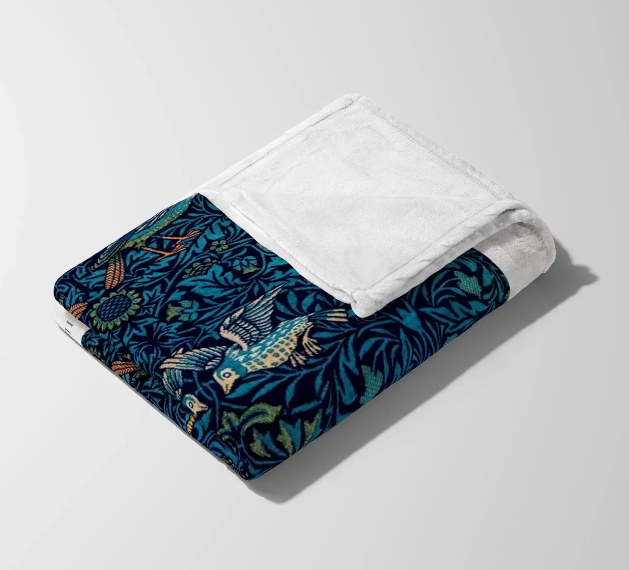 William Morris Arts & Crafts - Poster con motivi di uccelli coperta in pile da NorwesClub