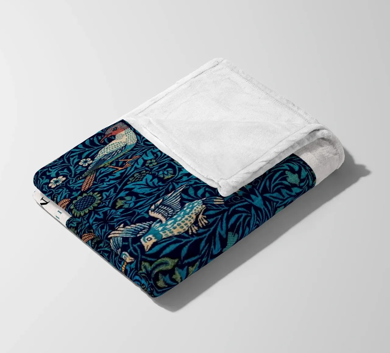 William Morris Arts & Crafts - Poster con motivi di uccelli coperta in pile da NorwesClub