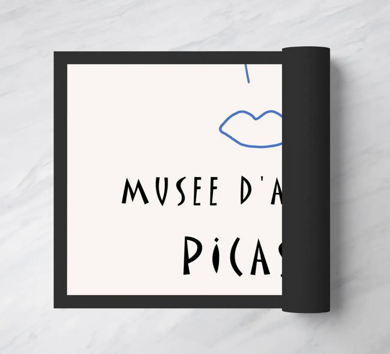 Picasso Musee D'Antibes 1948 Volto astratto Poster zerbino da NorwesClub