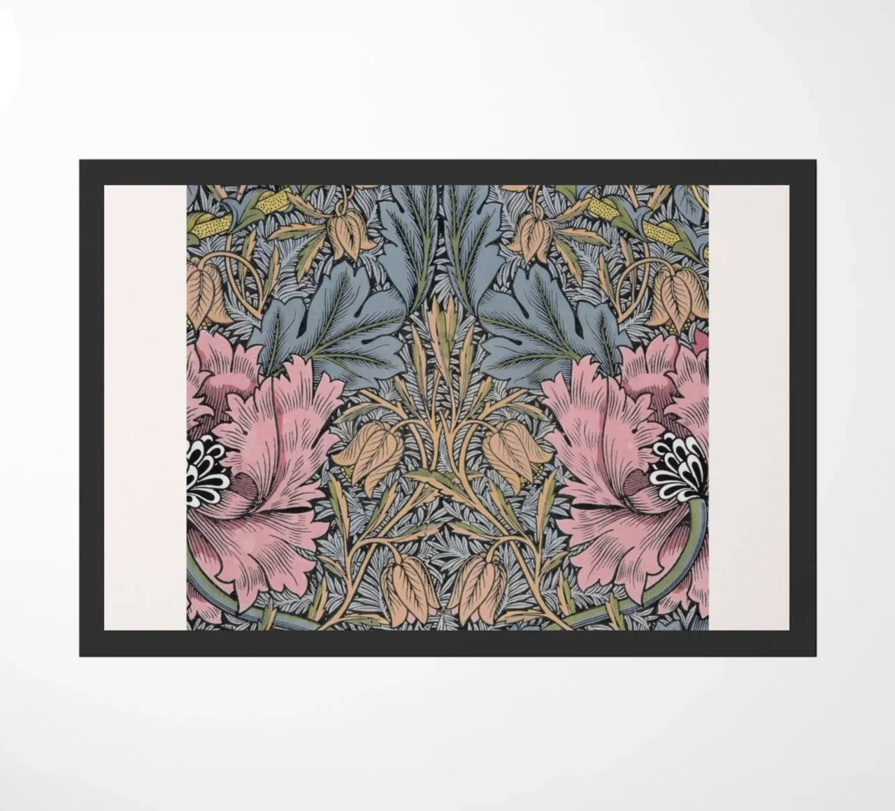 William Morris 1862 Trellis Pattern Arts & Crafts doormat by NorwesClub