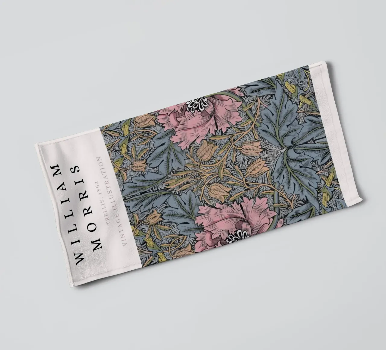 William Morris 1862 Trellis Pattern Arts & Crafts towel by NorwesClub