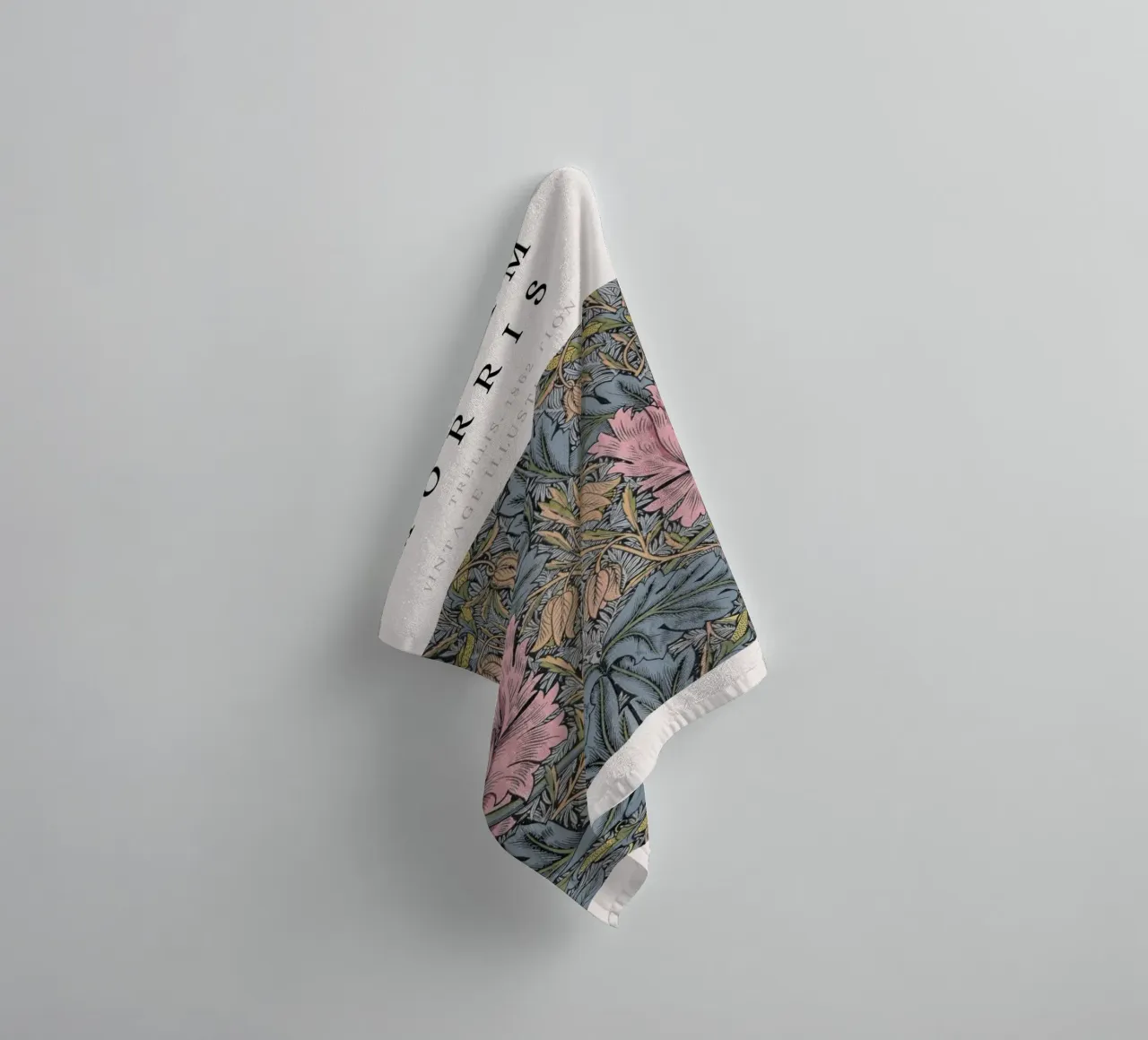 William Morris 1862 Trellis Pattern Arts & Crafts towel by NorwesClub