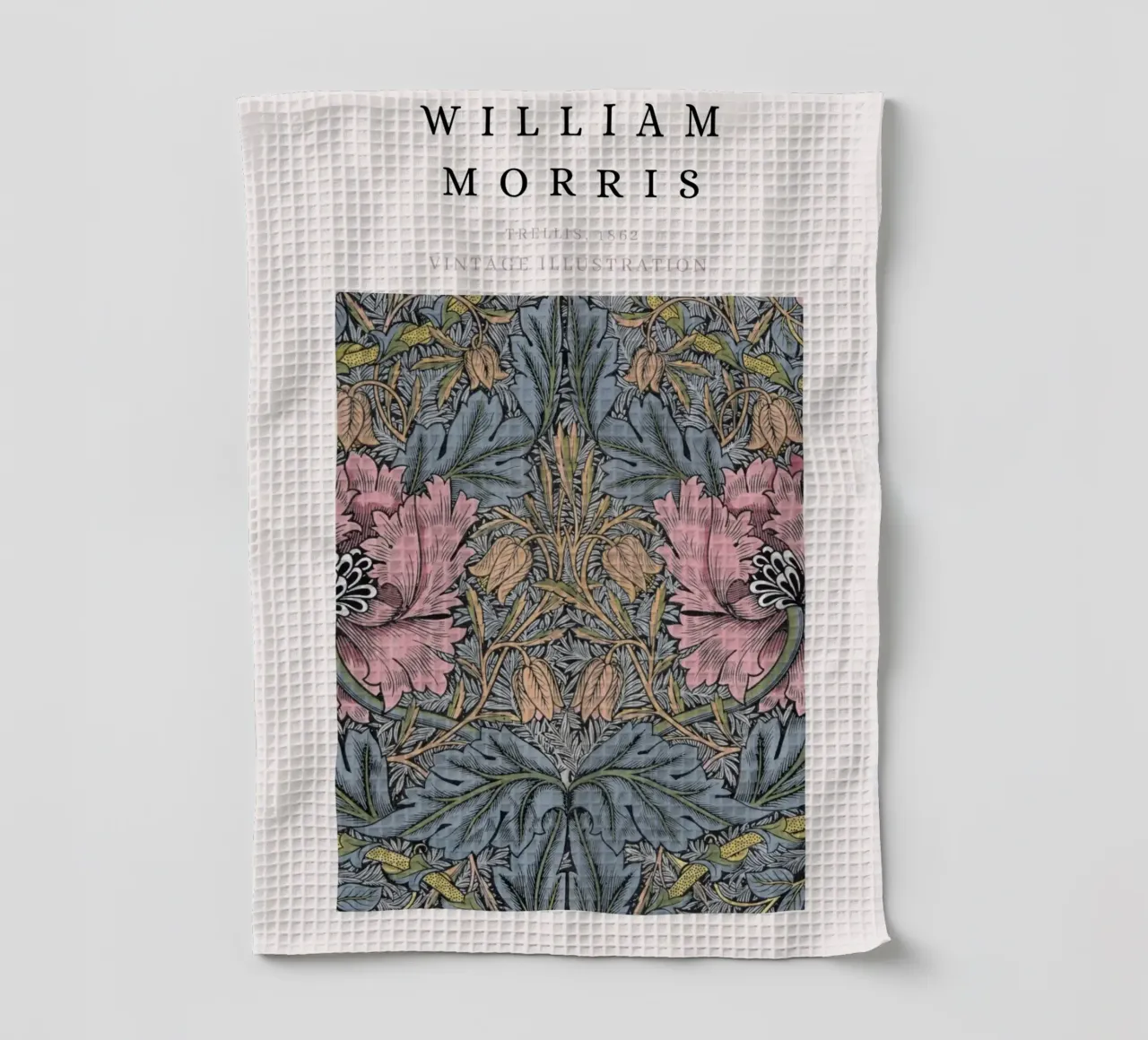William Morris 1862 Trellis Pattern Arts & Crafts Geschirrtuch von NorwesClub