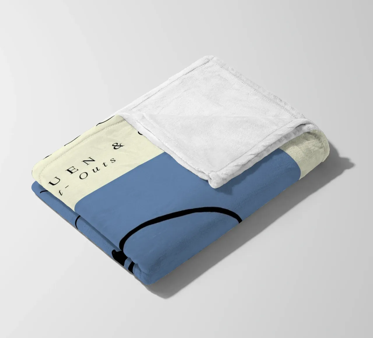 Matisse Blue Abstract Face Line Art Berggruen coperta in pile da NorwesClub