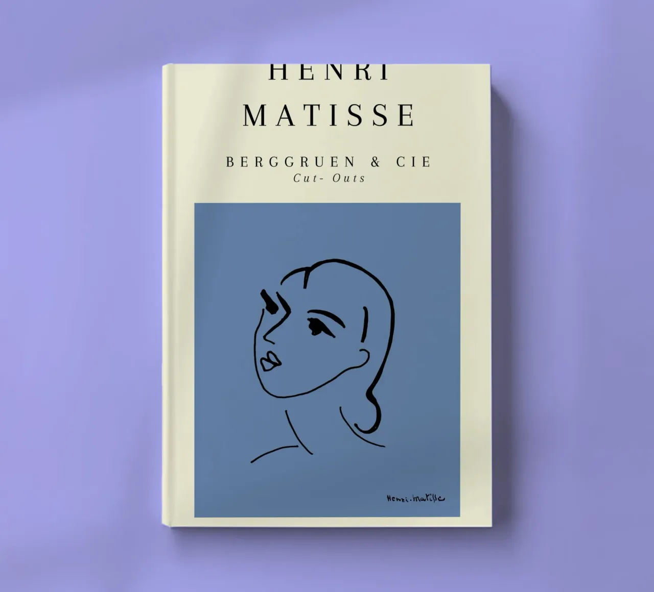Matisse Blue Abstract Face Line Art Berggruen diario da NorwesClub