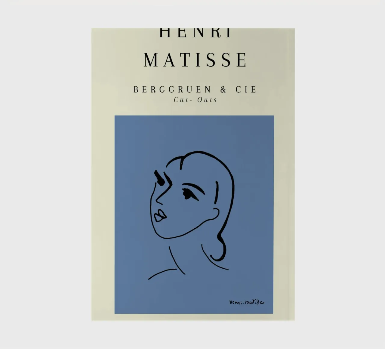 Matisse Blue Abstract Face Line Art Berggruen diario da NorwesClub