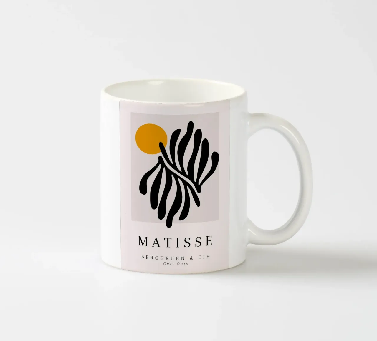 Poster Matisse Cut-Out Sole forma nera Berggruen tazza in ceramica da NorwesClub