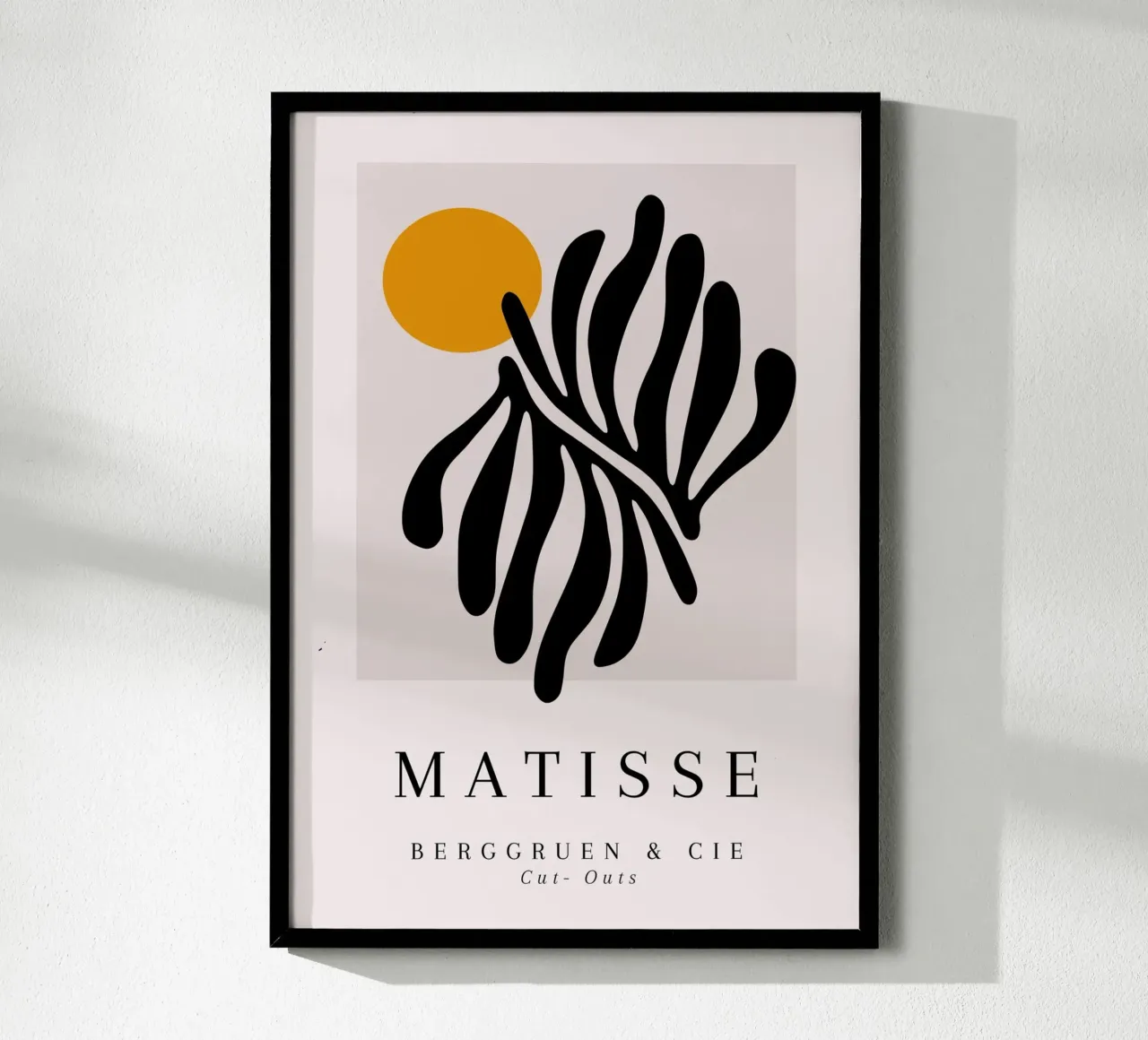 Poster Matisse Cut-Out Sole forma nera Berggruen carta hahnemühle da NorwesClub