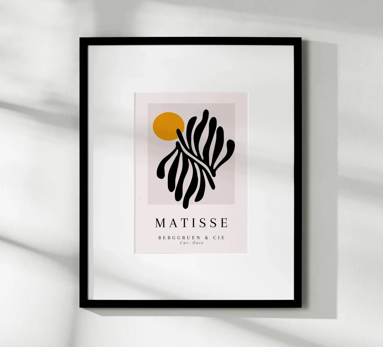 Poster Matisse Cut-Out Sole forma nera Berggruen carta hahnemühle da NorwesClub