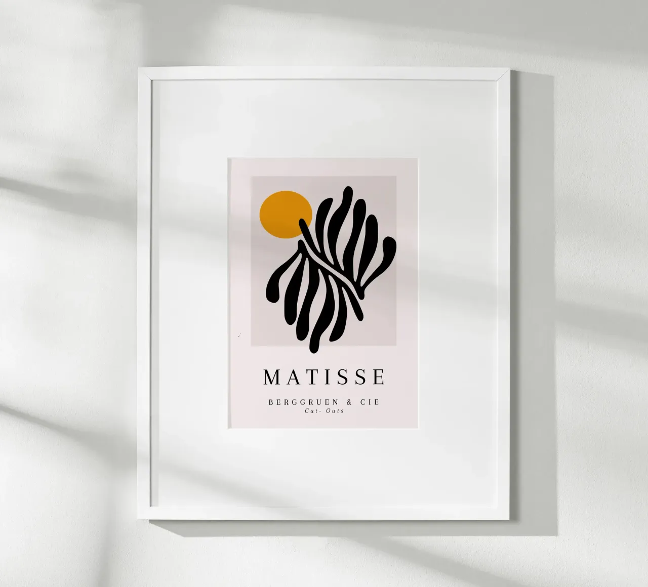 Poster Matisse Cut-Out Sole forma nera Berggruen carta hahnemühle da NorwesClub