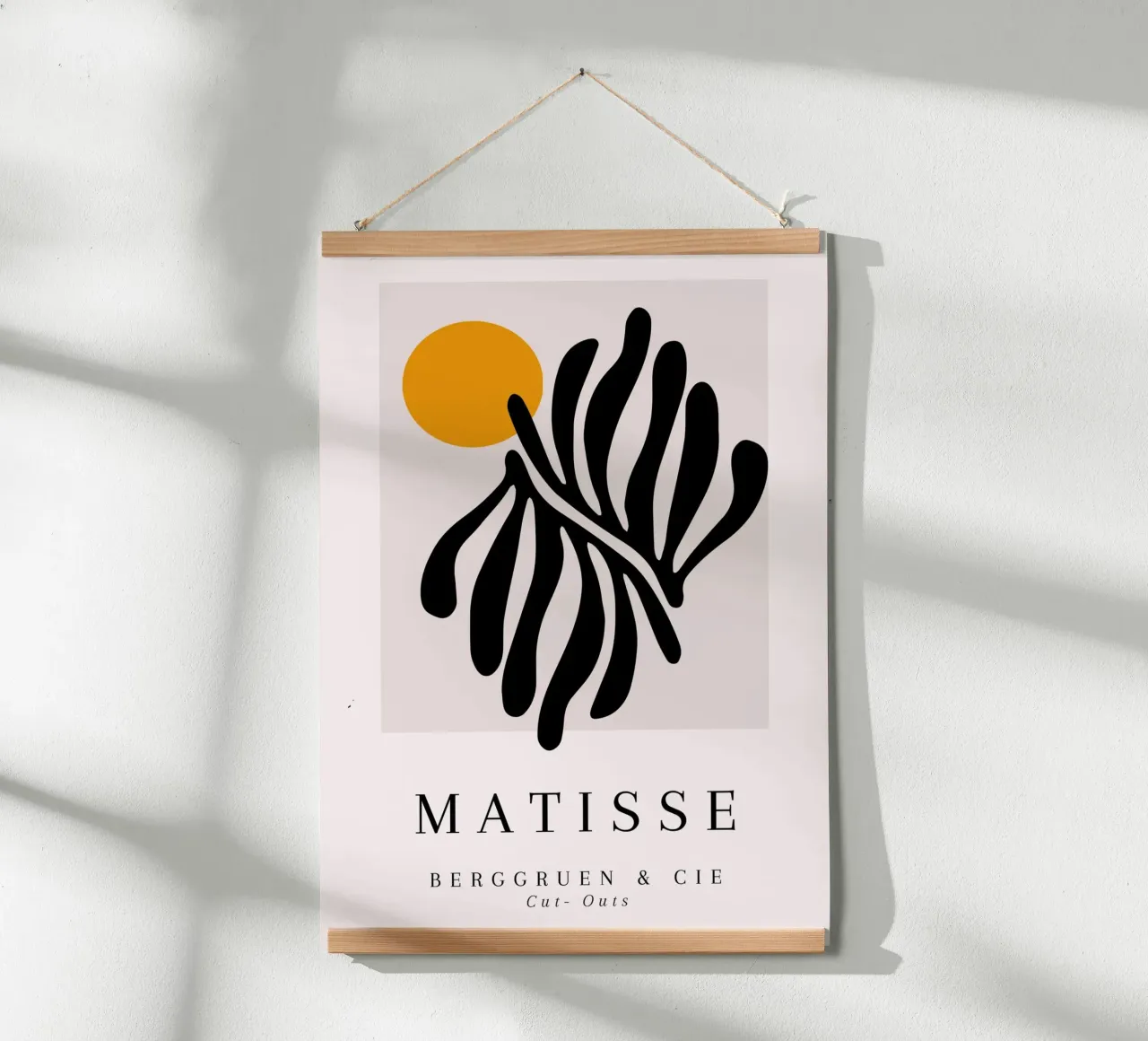 Poster Matisse Cut-Out Sole forma nera Berggruen carta hahnemühle da NorwesClub